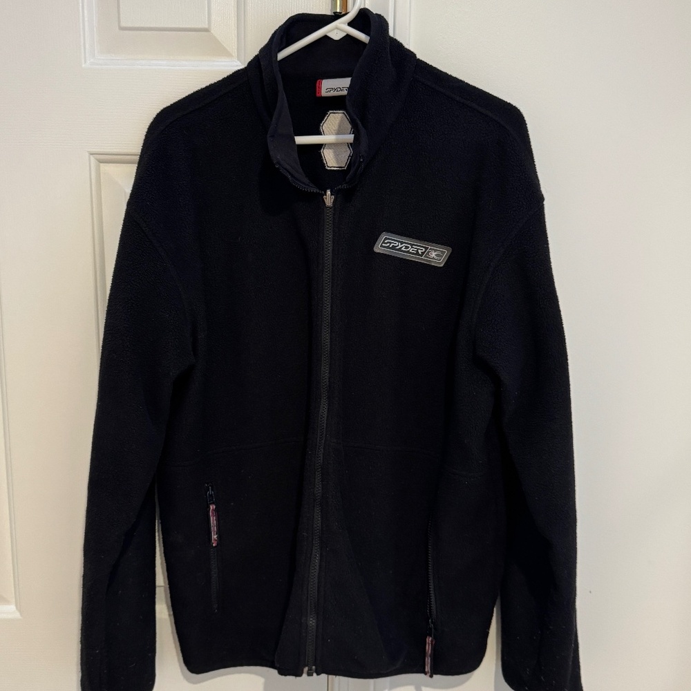 Spyder Ski Fleece Jacket – Men’s Large – Black